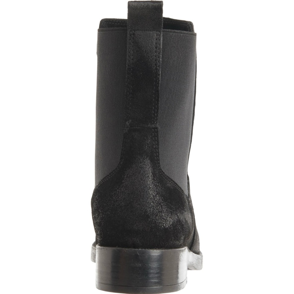 NWT EMANUELE CRASTO Made in Italy Chelsea Boots - Black Suede (For Women) - Picture 3 of 8